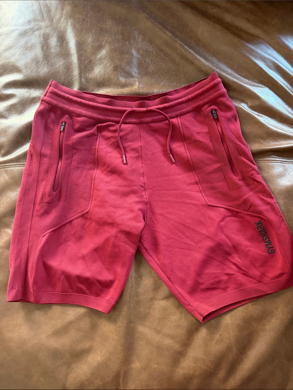 Gymshark Men's Pink Athletic Drawstring Shorts
